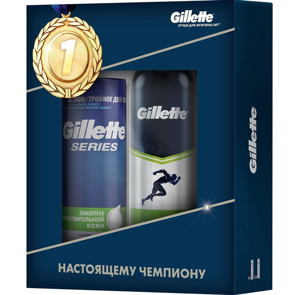 Набор gillette пена для бритья